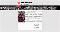 Desktop Screenshot of elg-legima.cz